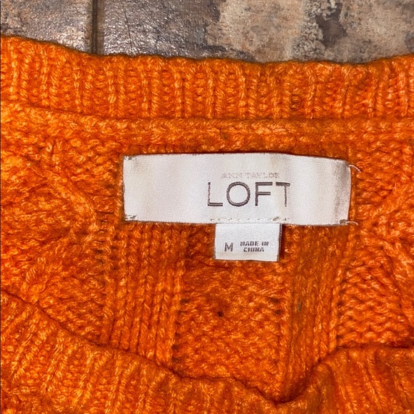 Loft orange sweater size medium - Picture 2 of 5